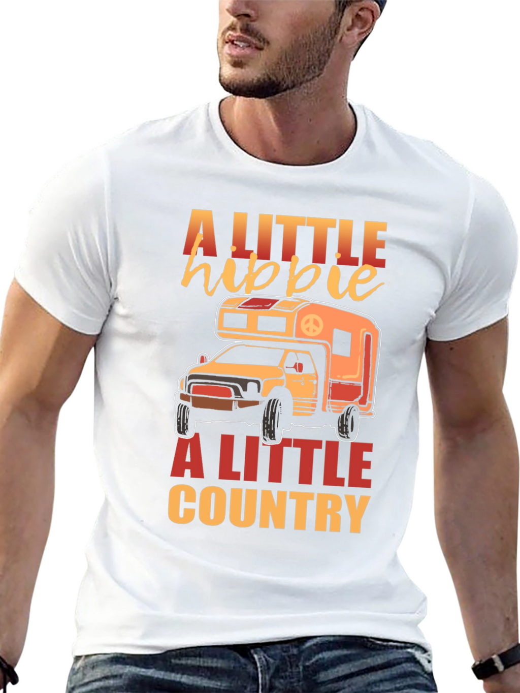 A Little Hippie A Little Country T-Shirt