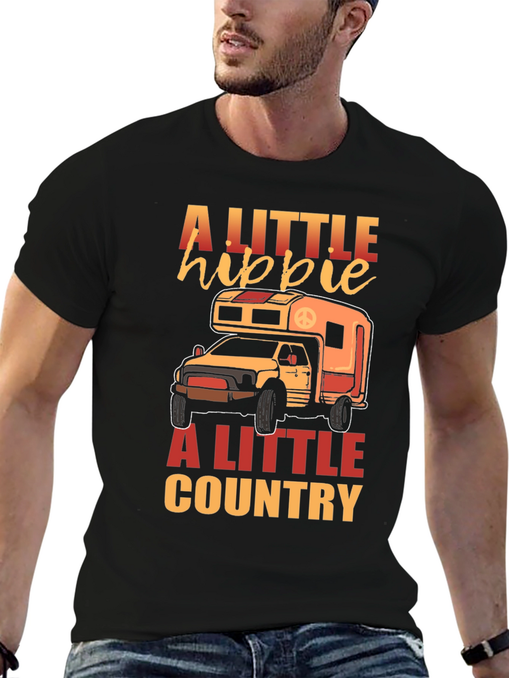 A Little Hippie A Little Country T-Shirt