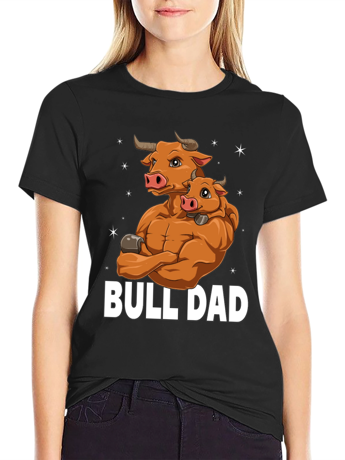 Bull Dad Graphic T-Shirt