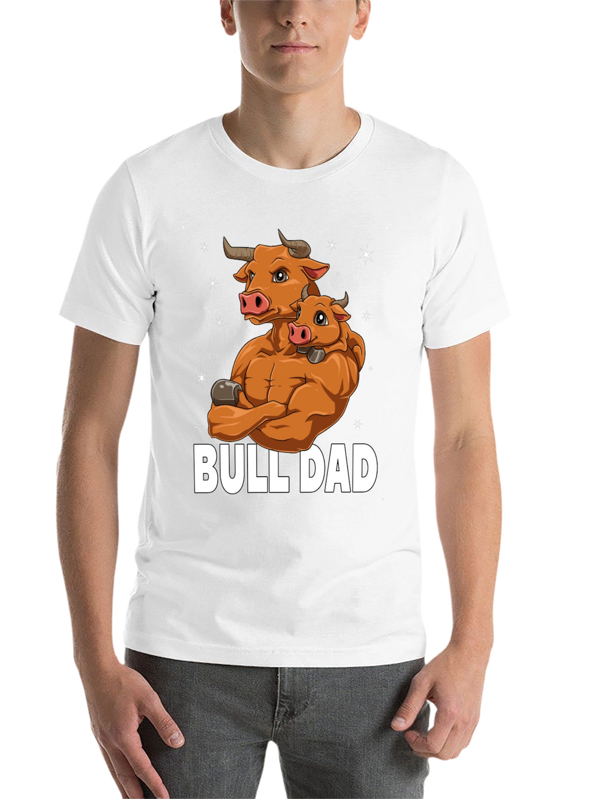 Bull Dad Graphic T-Shirt