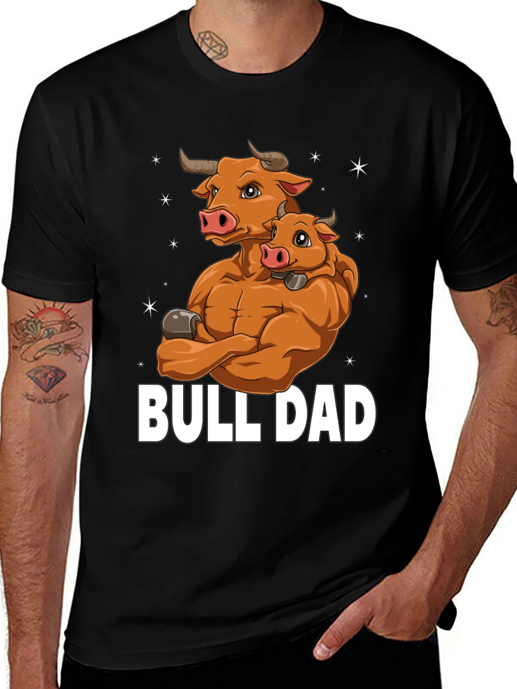 Bull Dad Graphic T-Shirt