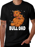 Bull Dad Graphic T-Shirt