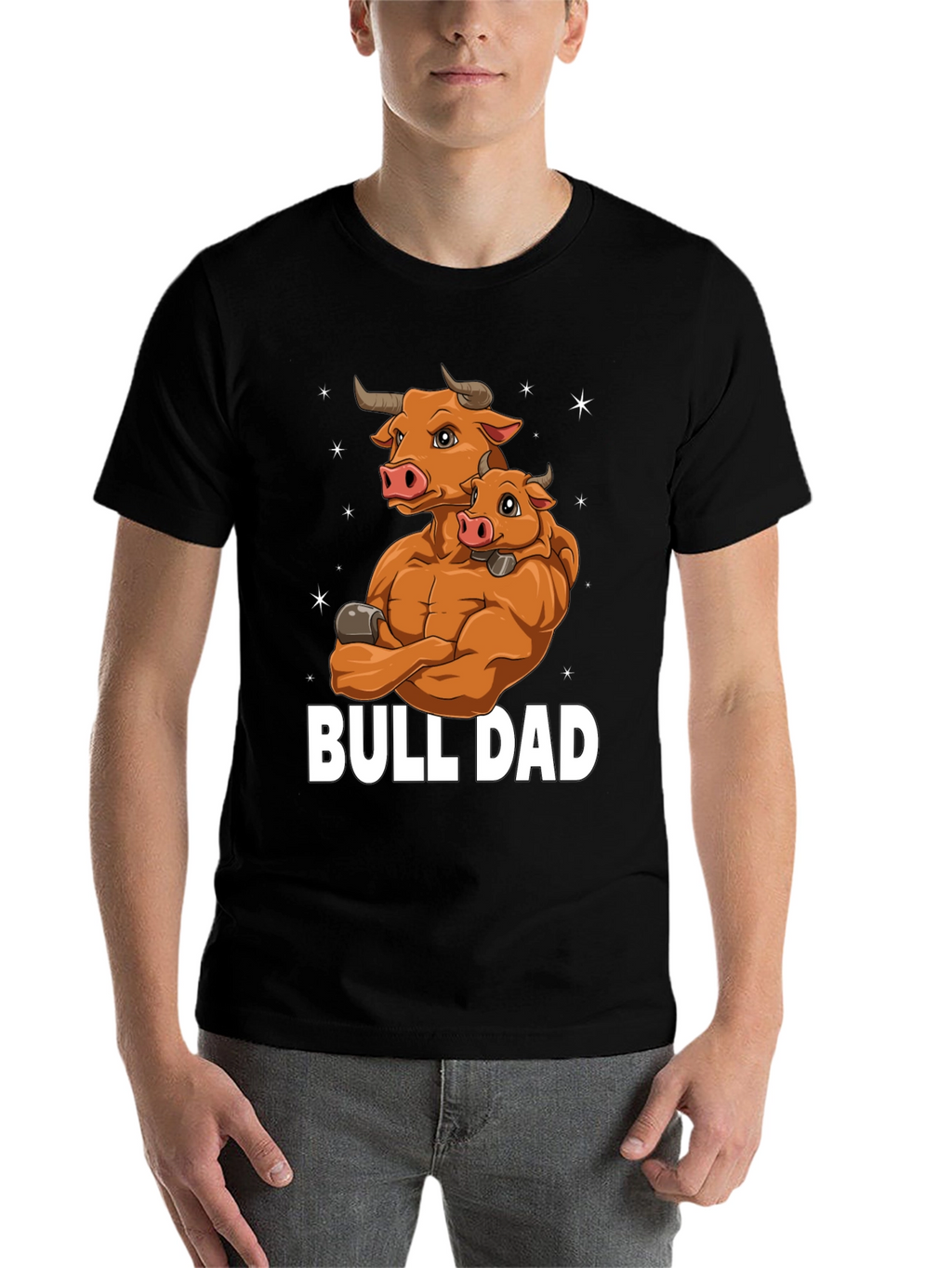 Bull Dad Graphic T-Shirt