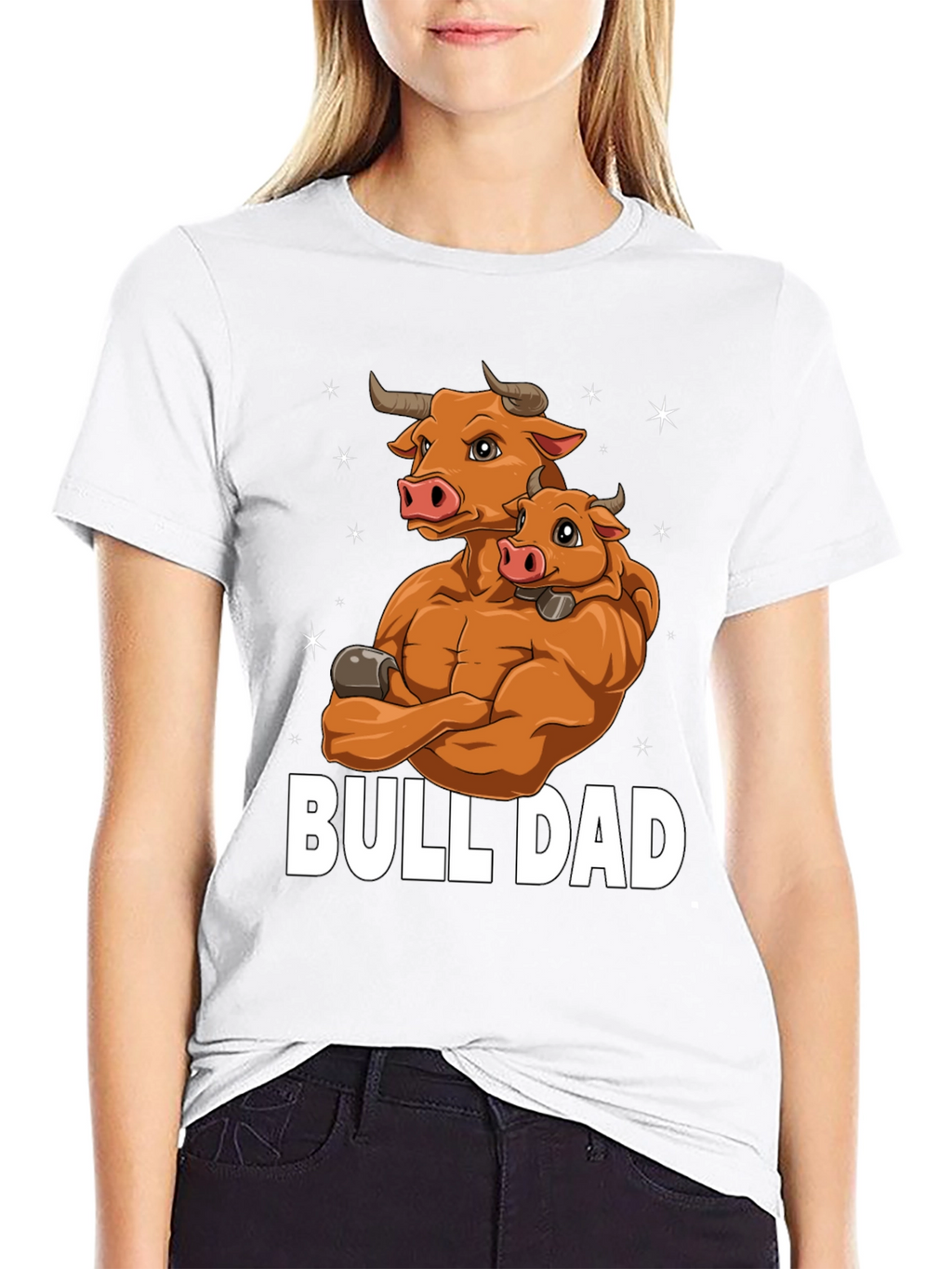 Bull Dad Graphic T-Shirt