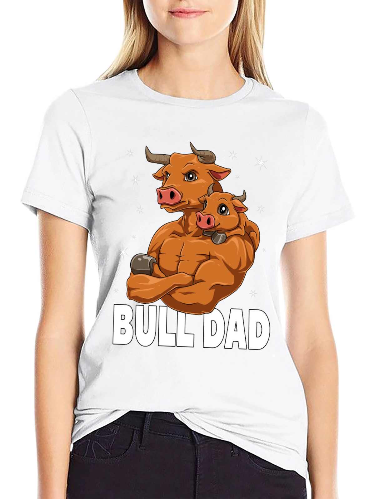 Bull Dad Graphic T-Shirt