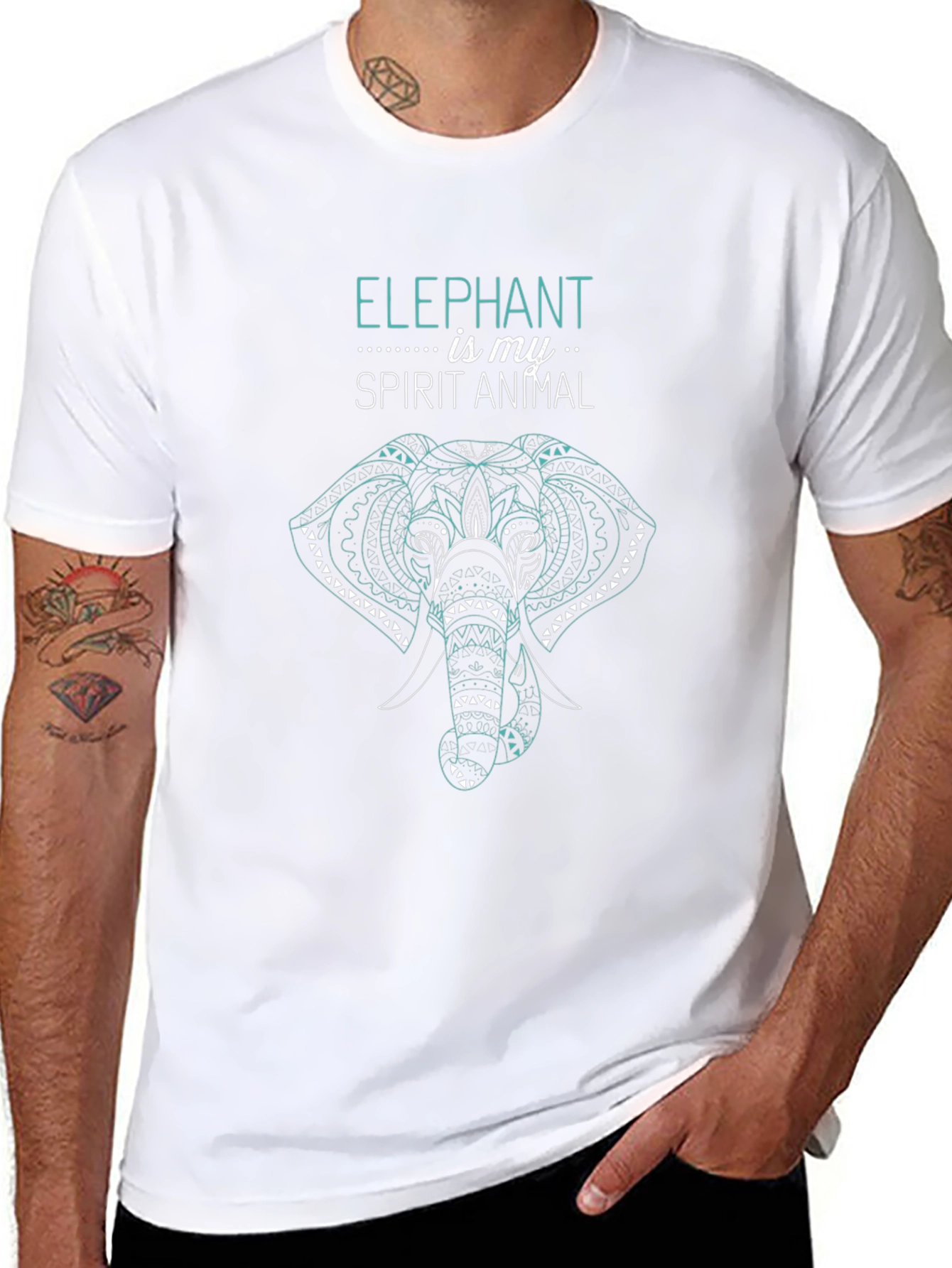 Elephant Spirit Animal Graphic Tee