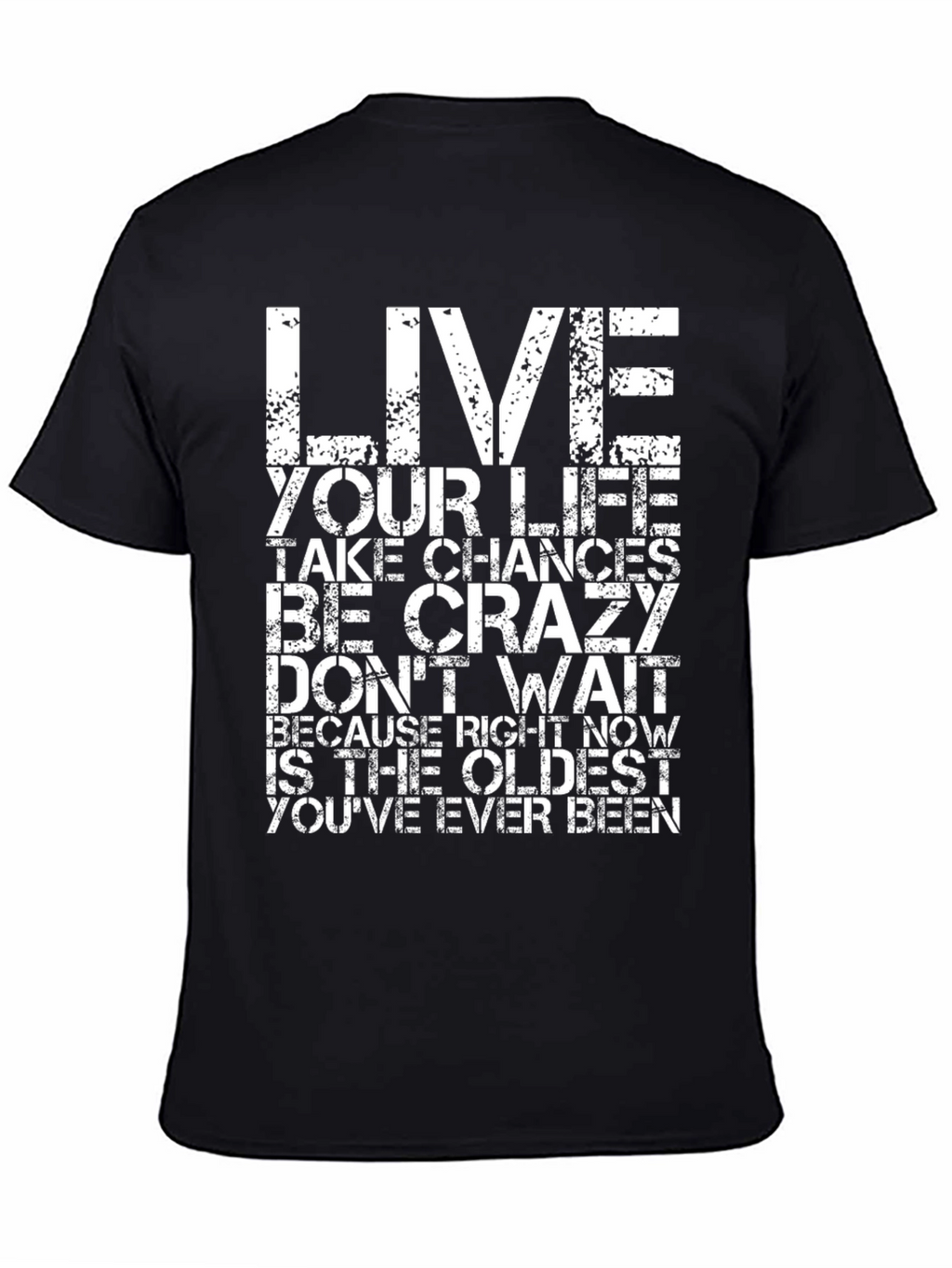 Inspirational Quote Graphic Black T-Shirt