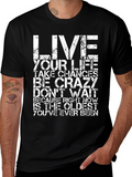 Inspirational Quote Graphic Black T-Shirt