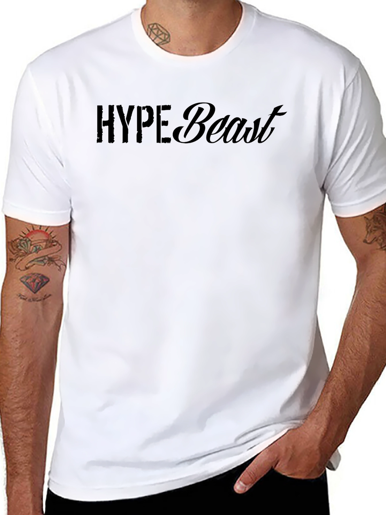 Hype Beast Graphic T-Shirt - Mens Fashion Tee