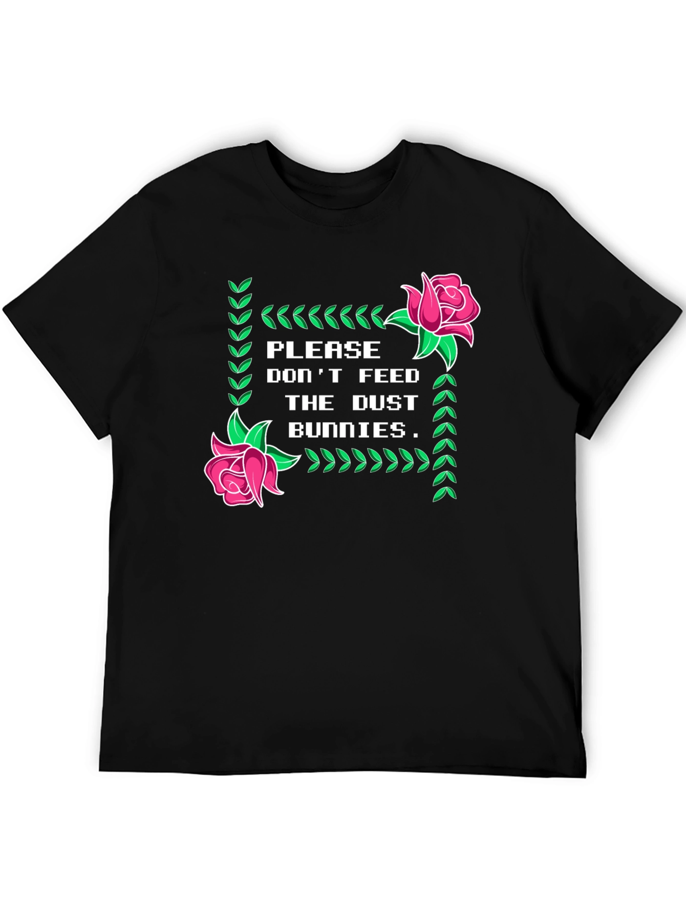 Dust Bunnies Tee - Novelty Graphic Print T-Shirt