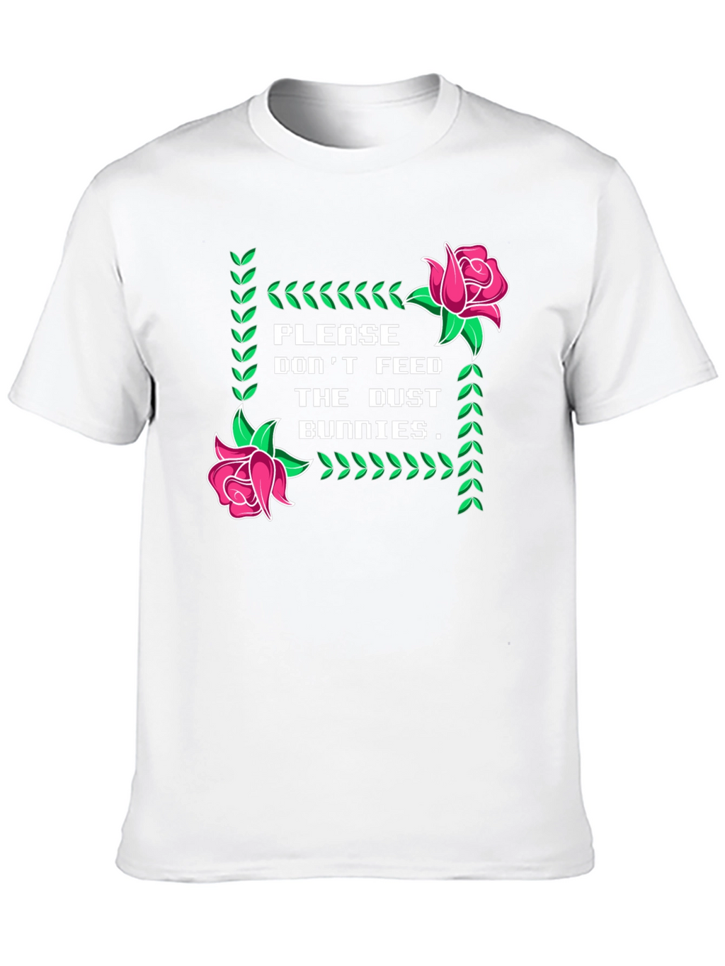 Dust Bunnies Tee - Novelty Graphic Print T-Shirt