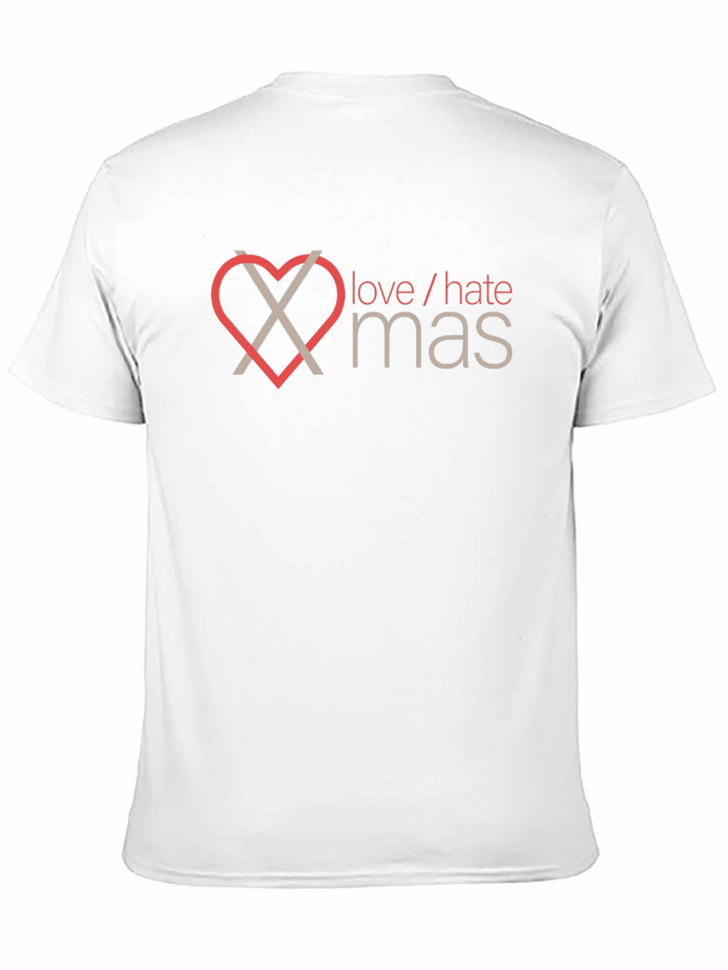 Love/Hate Christmas Graphic Tee - Black
