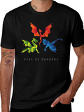 Geometric Dragon T-Shirt - Here Be Dragons!