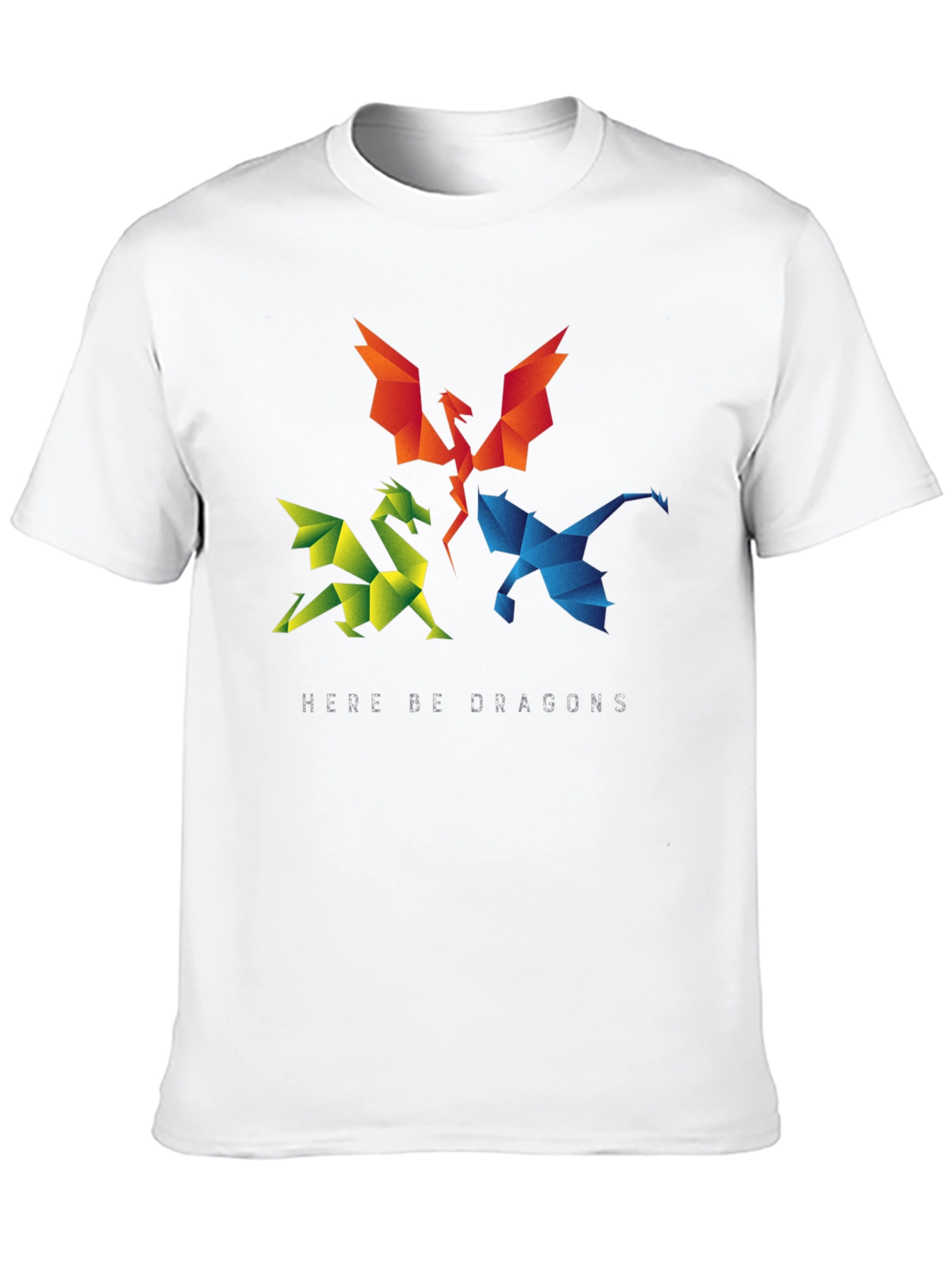 Geometric Dragon T-Shirt - Here Be Dragons!