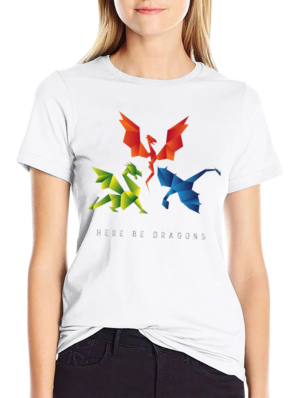 Geometric Dragon T-Shirt - Here Be Dragons!