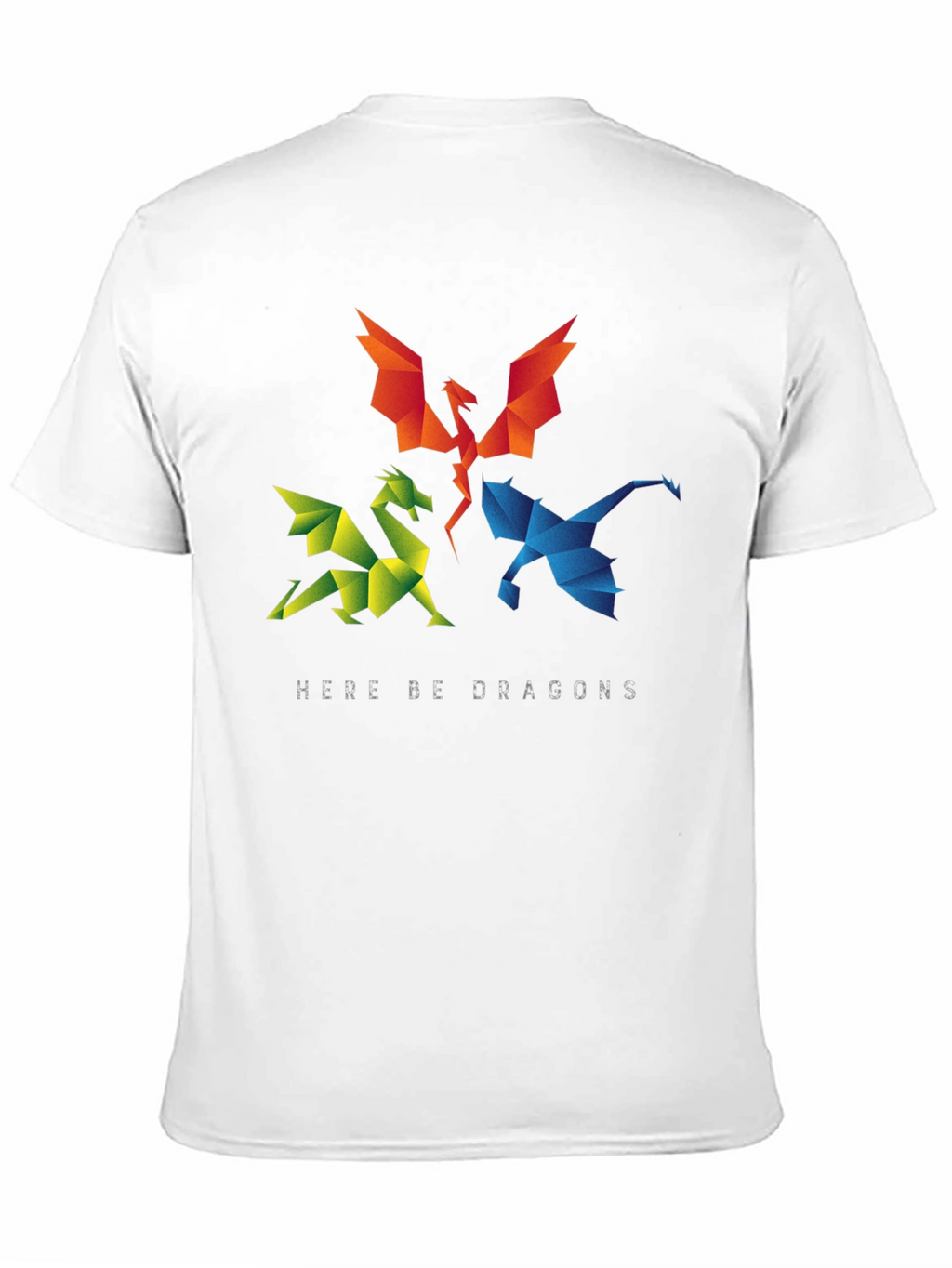Geometric Dragon T-Shirt - Here Be Dragons!