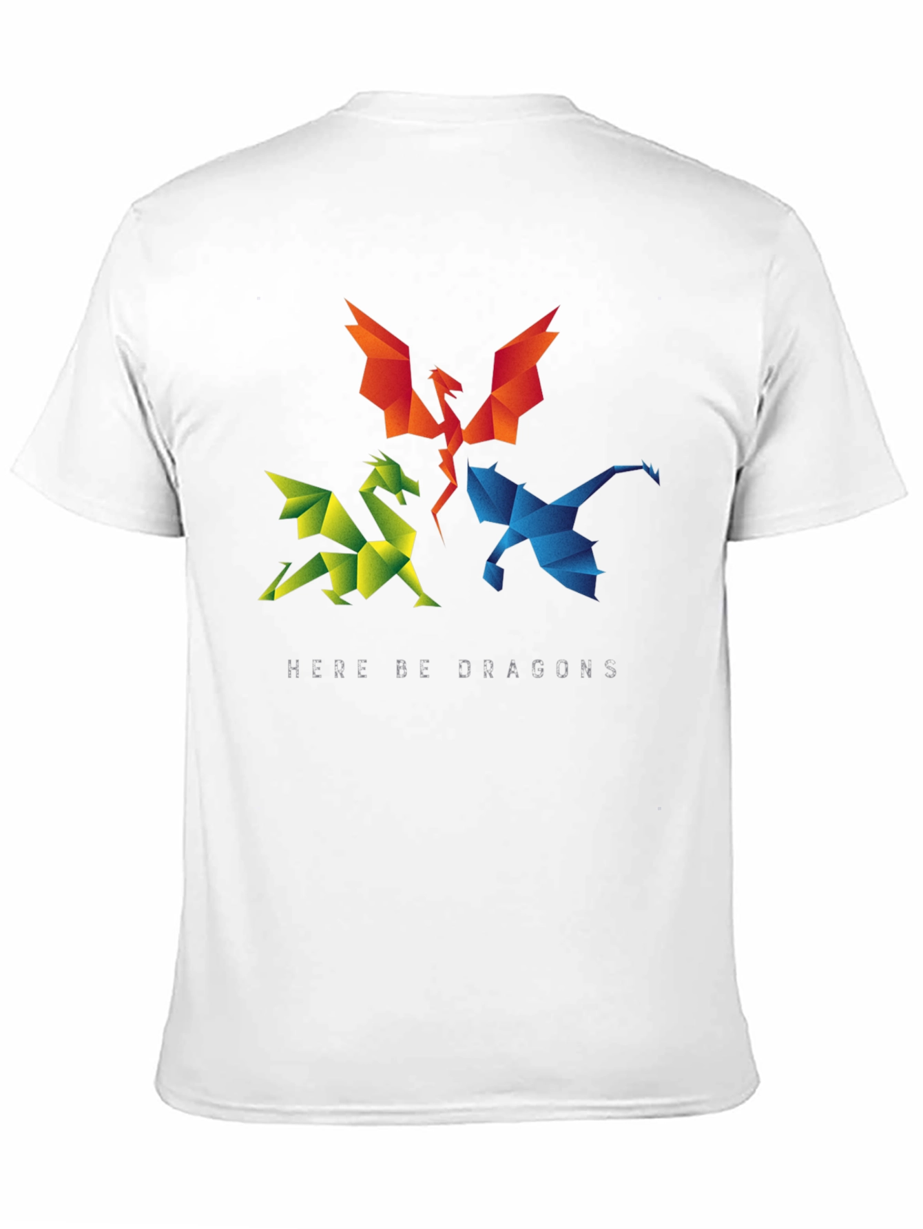 Geometric Dragon T-Shirt - Here Be Dragons!