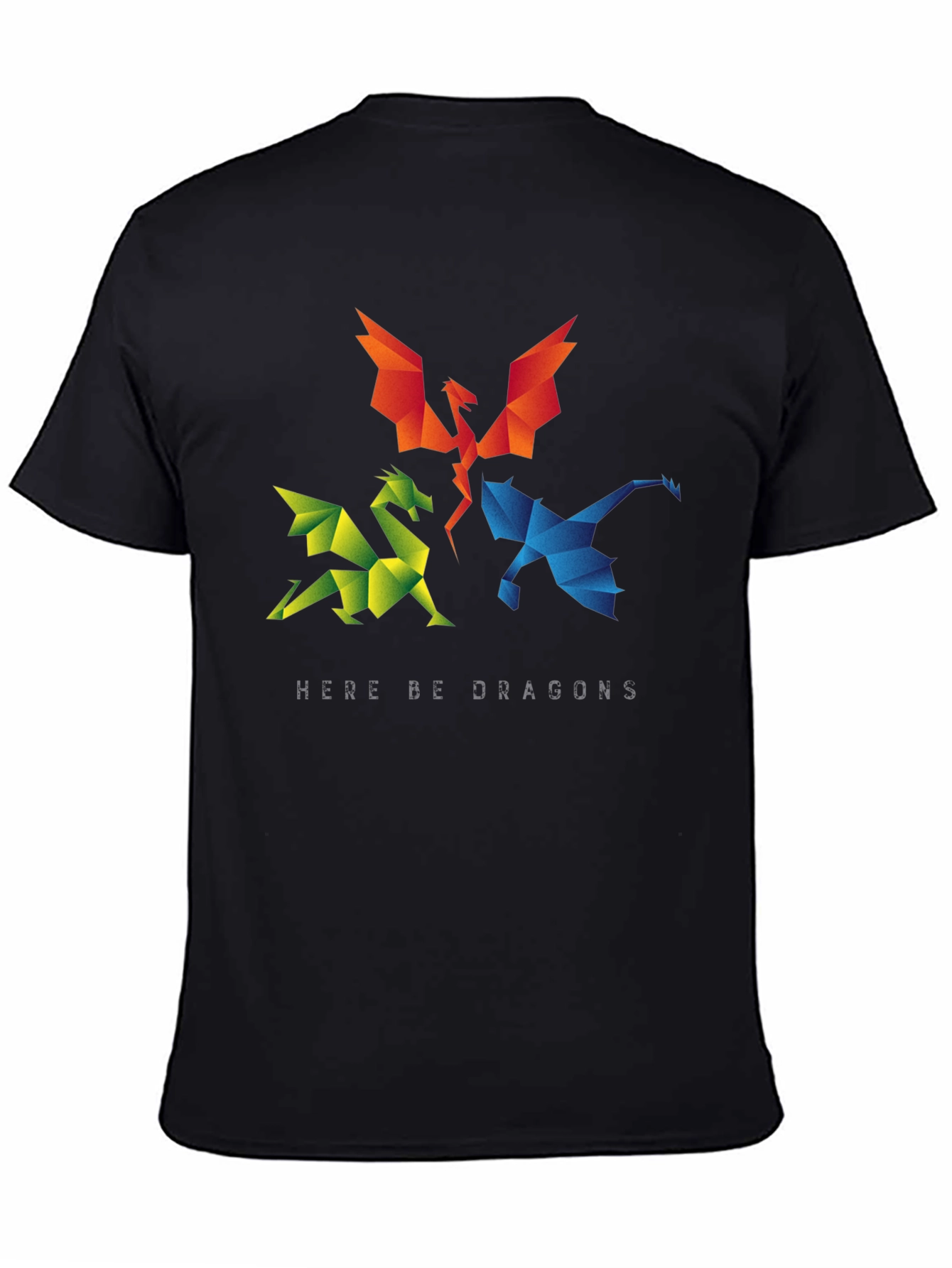 Geometric Dragon T-Shirt - Here Be Dragons!