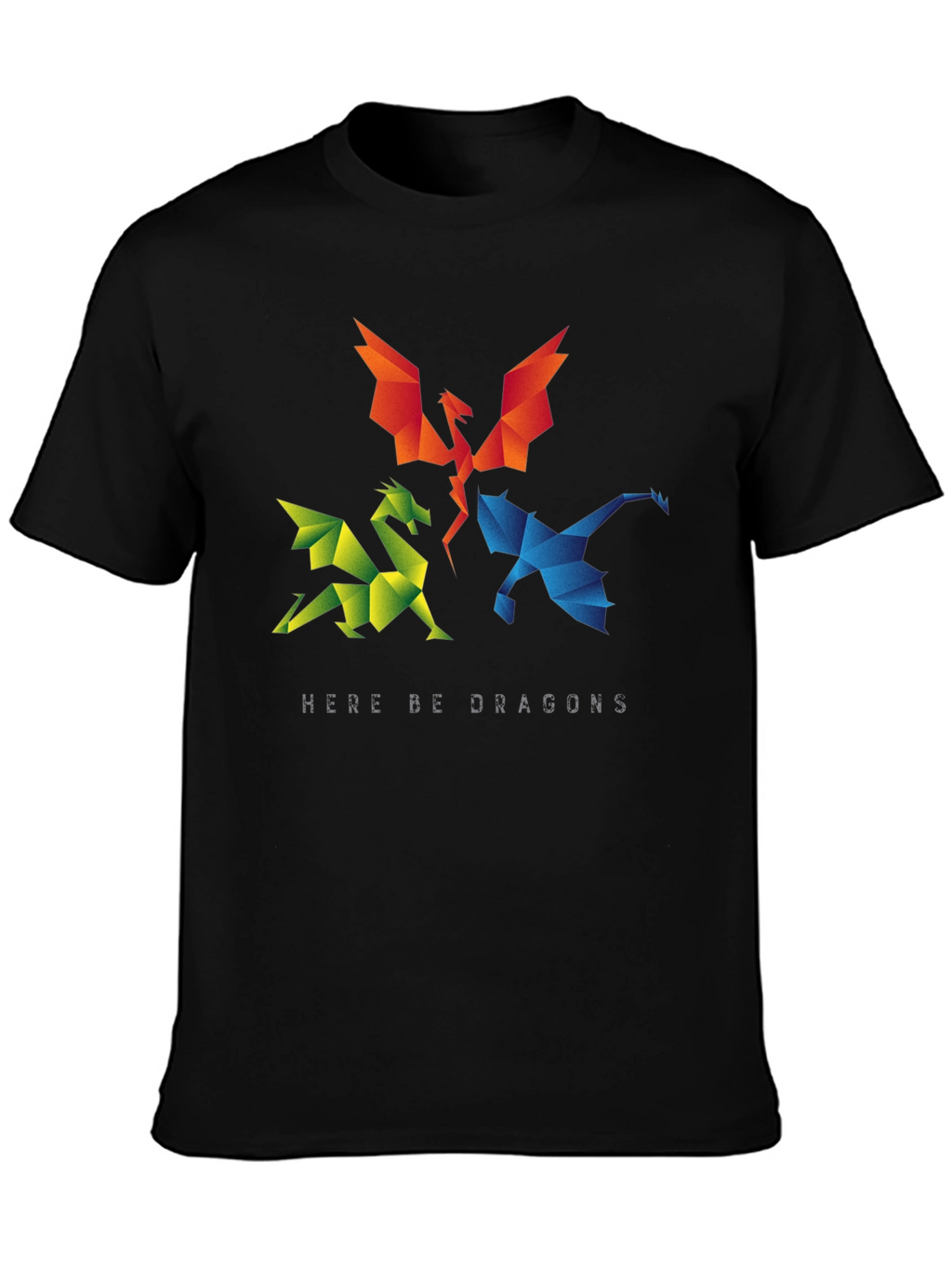 Geometric Dragon T-Shirt - Here Be Dragons!