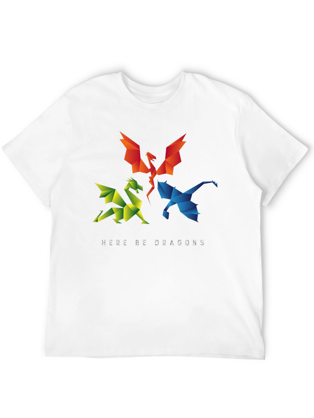 Geometric Dragon T-Shirt - Here Be Dragons!