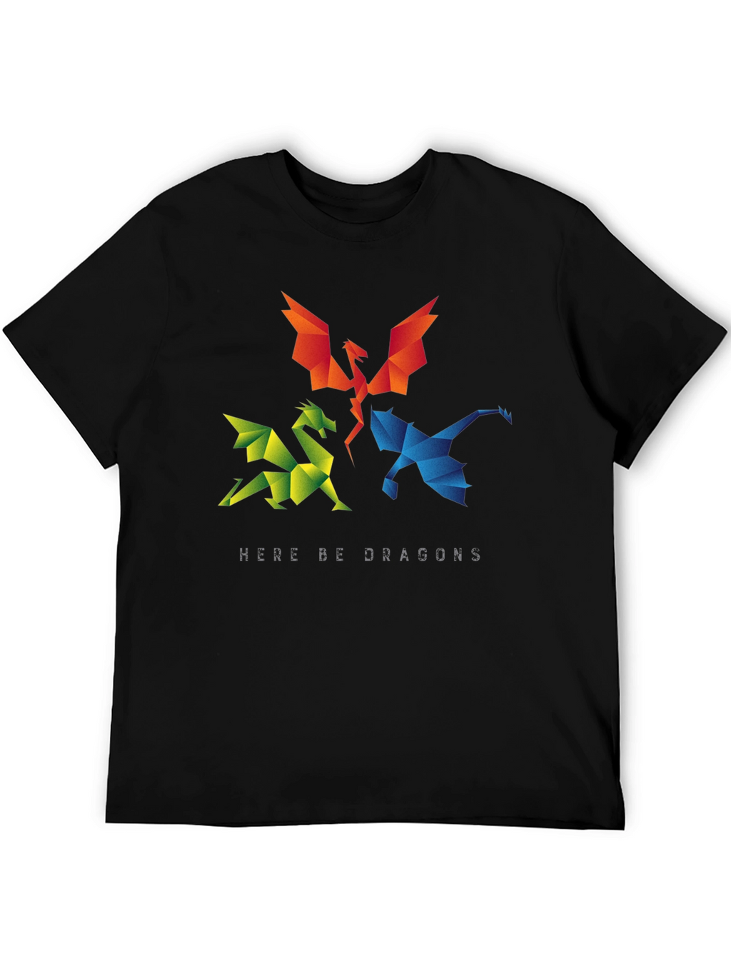 Geometric Dragon T-Shirt - Here Be Dragons!
