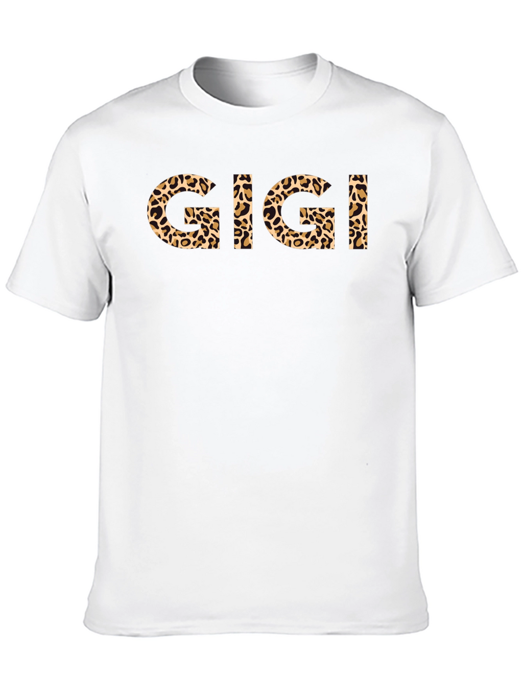 Gigi Leopard Print Graphic Black T-Shirt