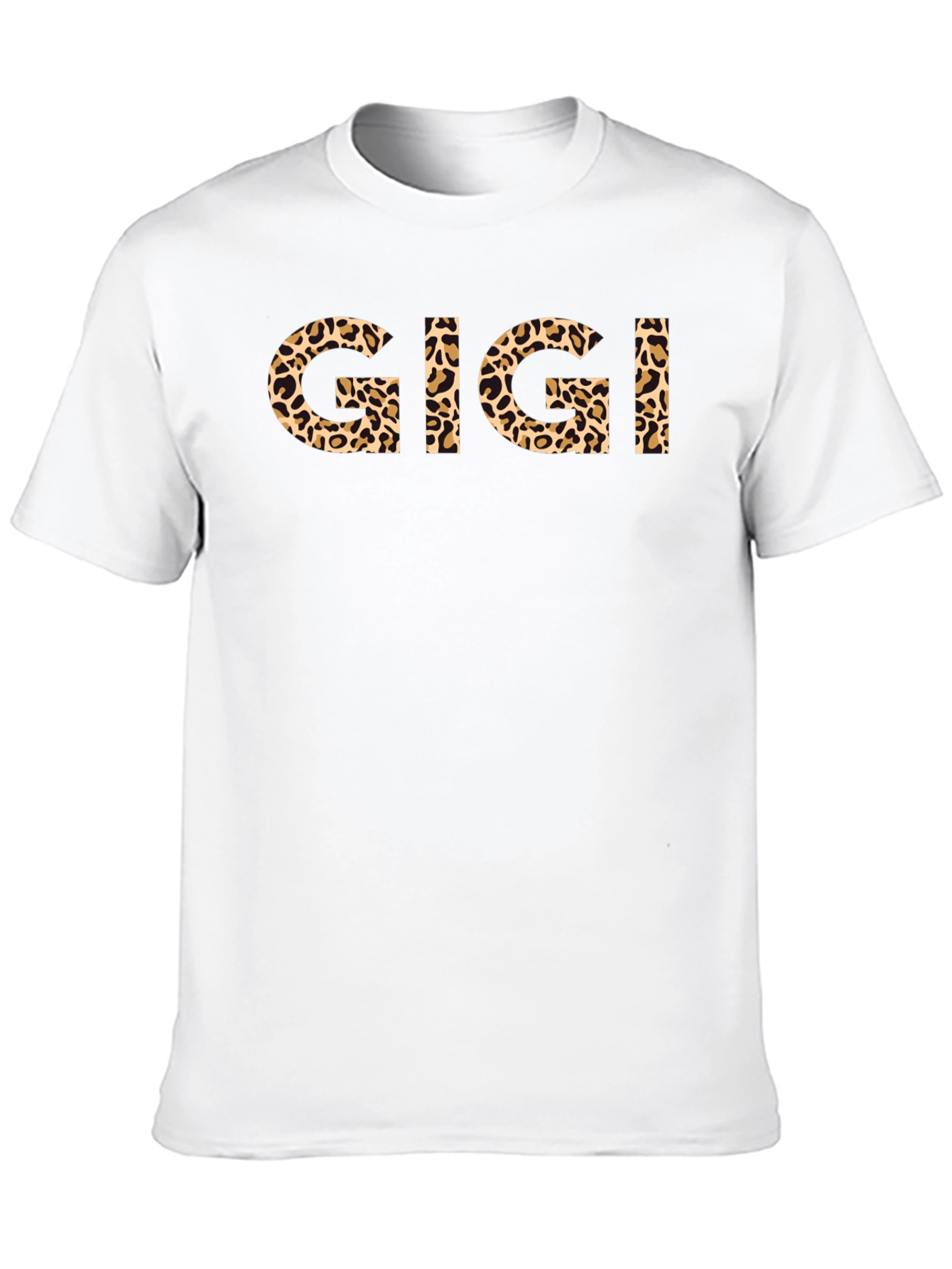 Gigi Leopard Print Graphic Black T-Shirt