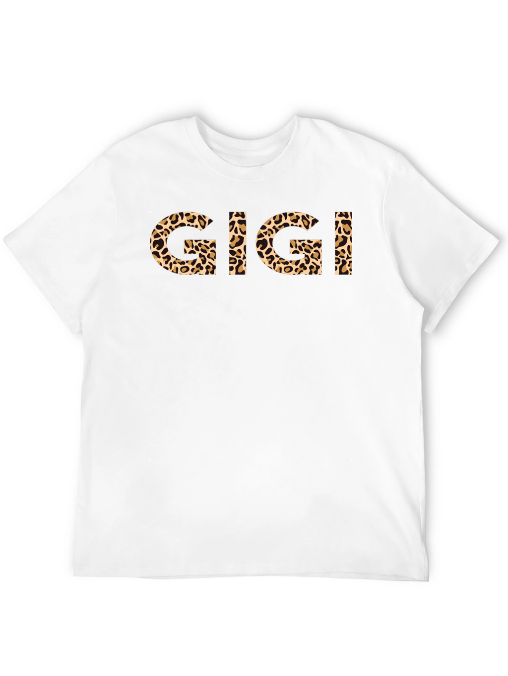 Gigi Leopard Print Graphic Black T-Shirt