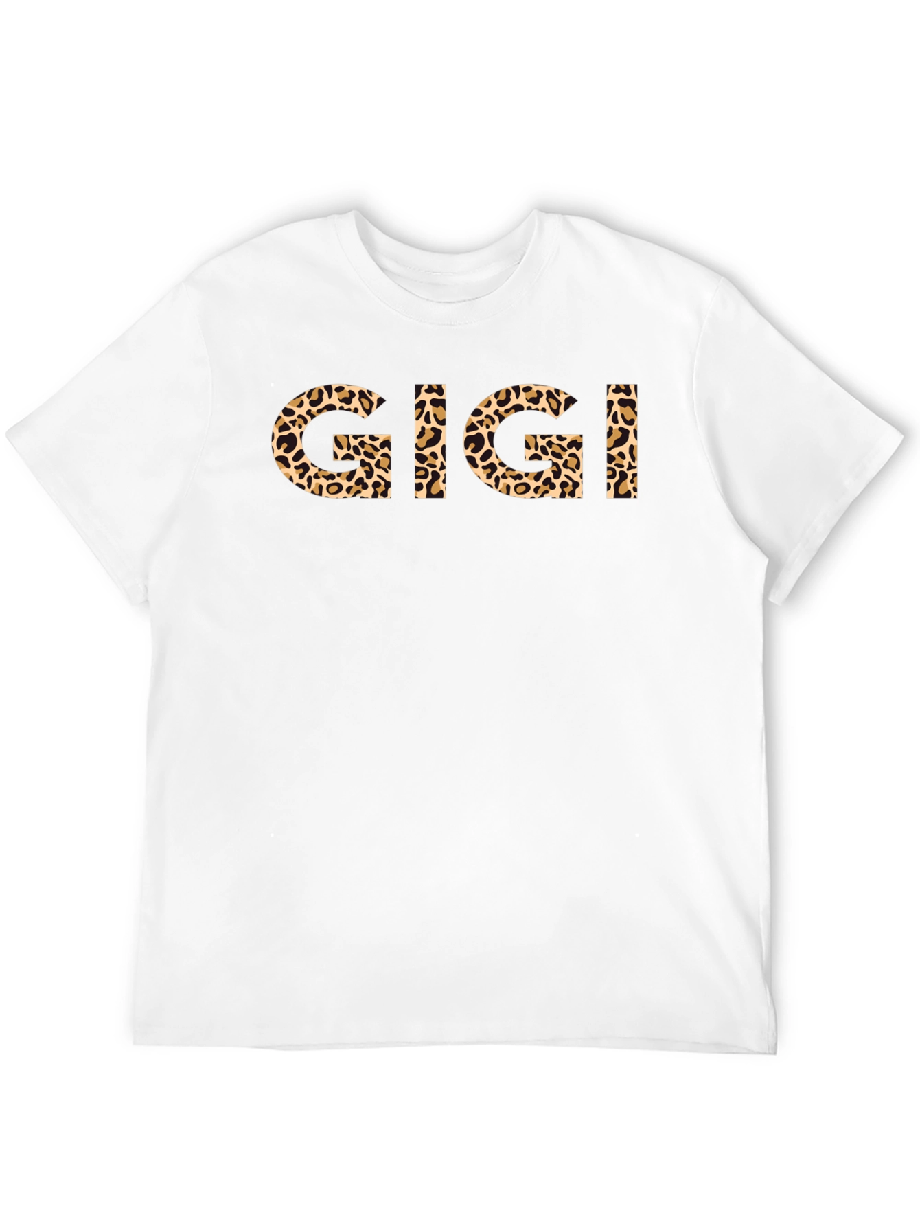 Gigi Leopard Print Graphic Black T-Shirt