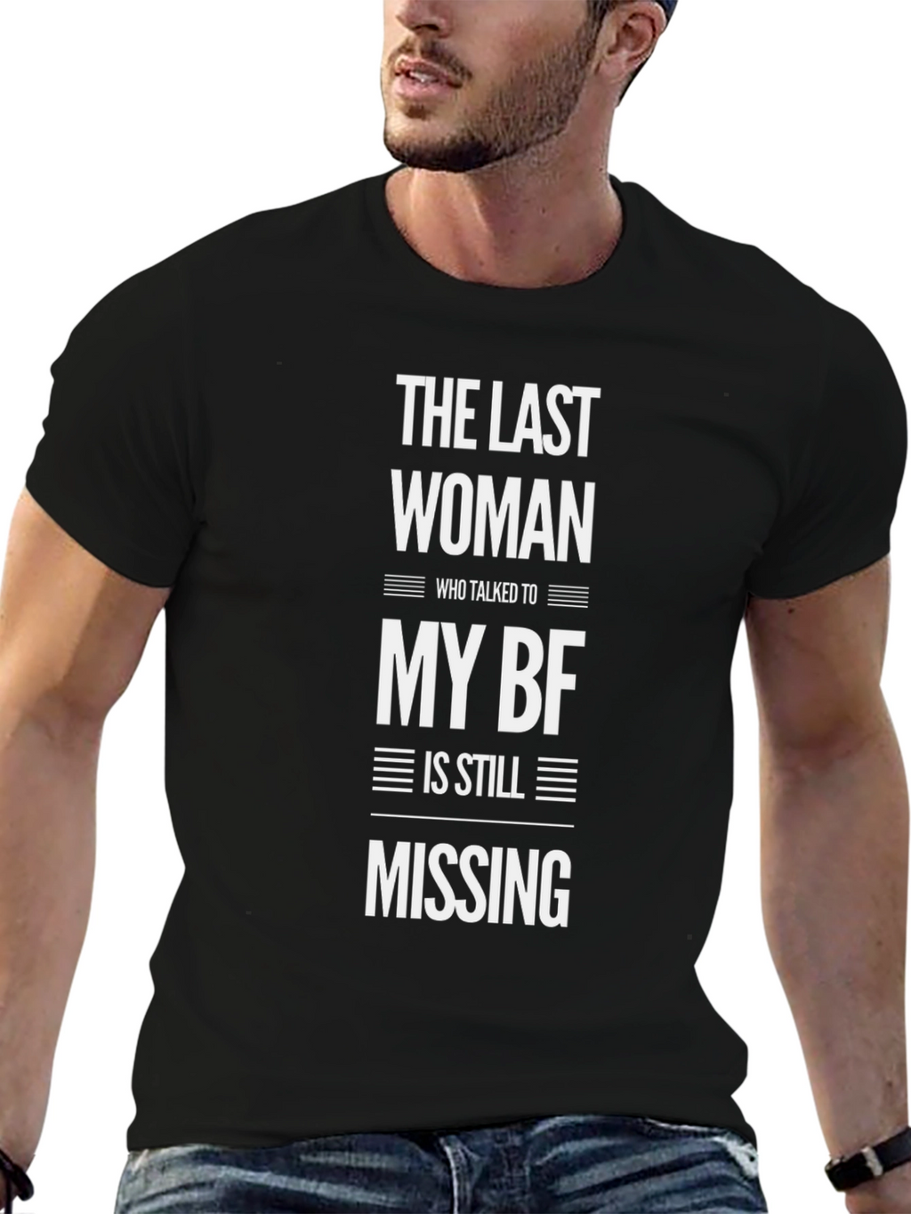 Humorous The Last Woman Graphic Tee