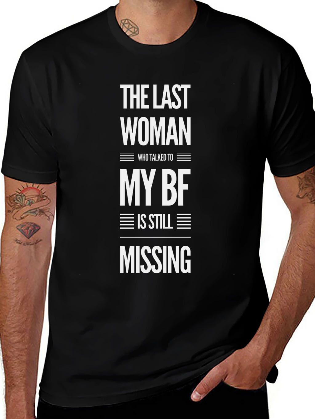 Humorous The Last Woman Graphic Tee