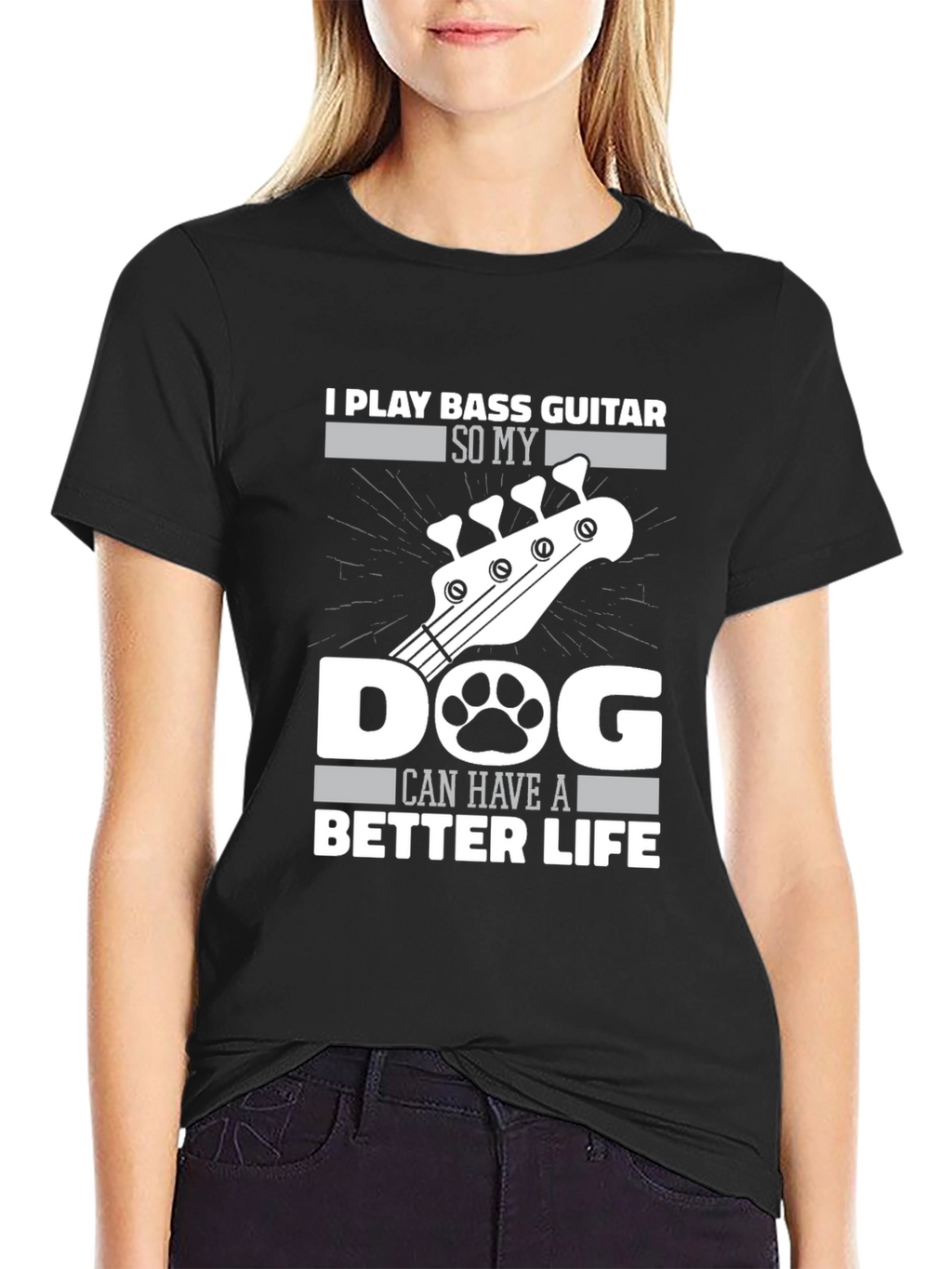 Bass Guitar Dog Life T-Shirt