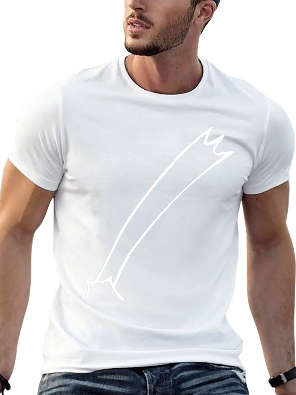 Comet Tail Graphic Tee - Black Cotton Casual T-Shirt