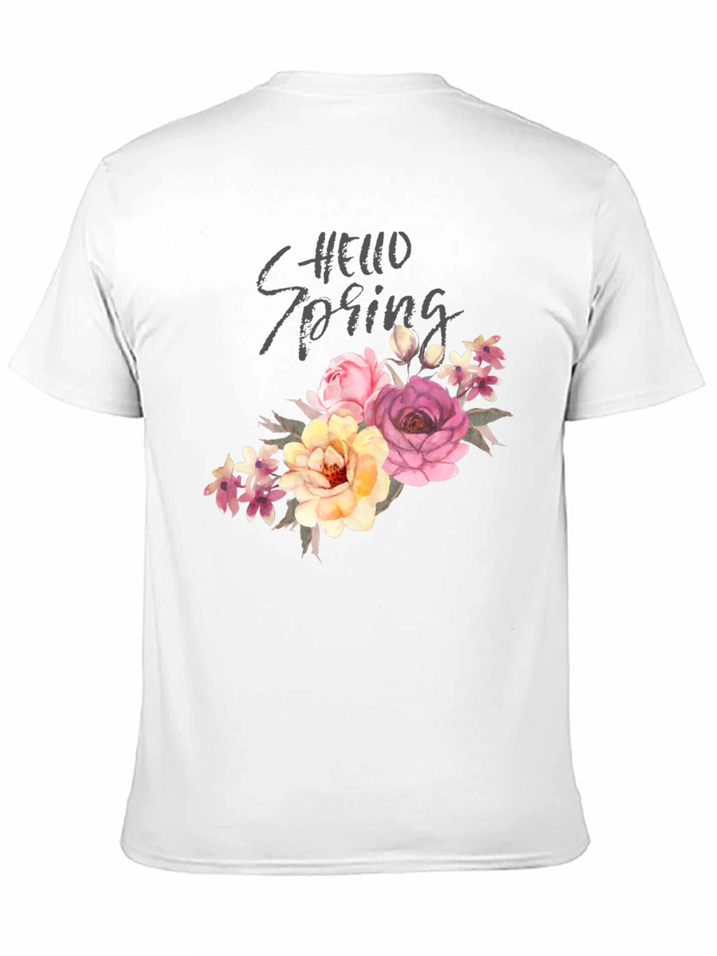 Hello Spring Floral Graphic Tee