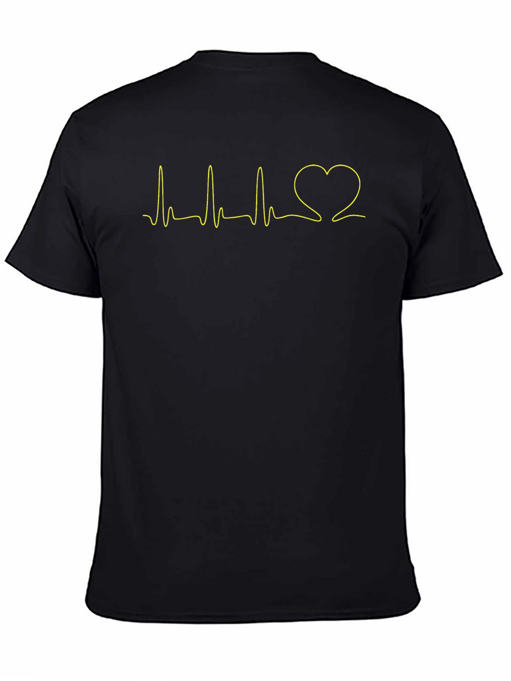 Heartbeat Love T-Shirt - Black