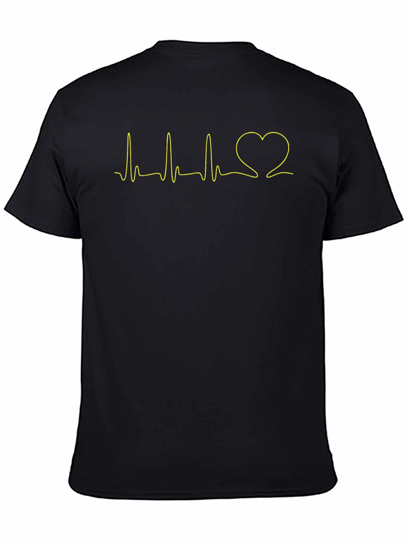 Heartbeat Love T-Shirt - Black