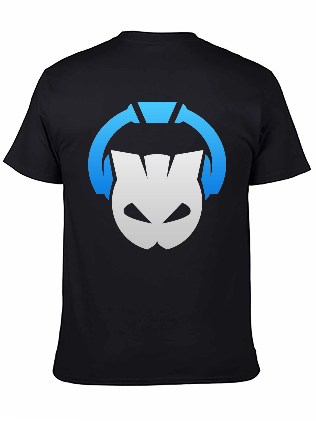 DJ Cat Headphones Black T-Shirt - Music Lover Tee