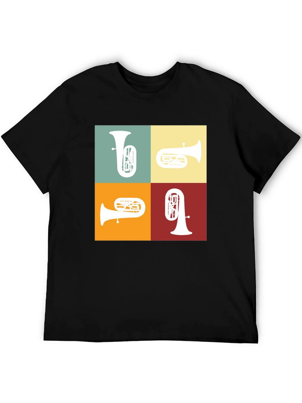 Tuba Quartet Graphic Tee - Music Lover Gift