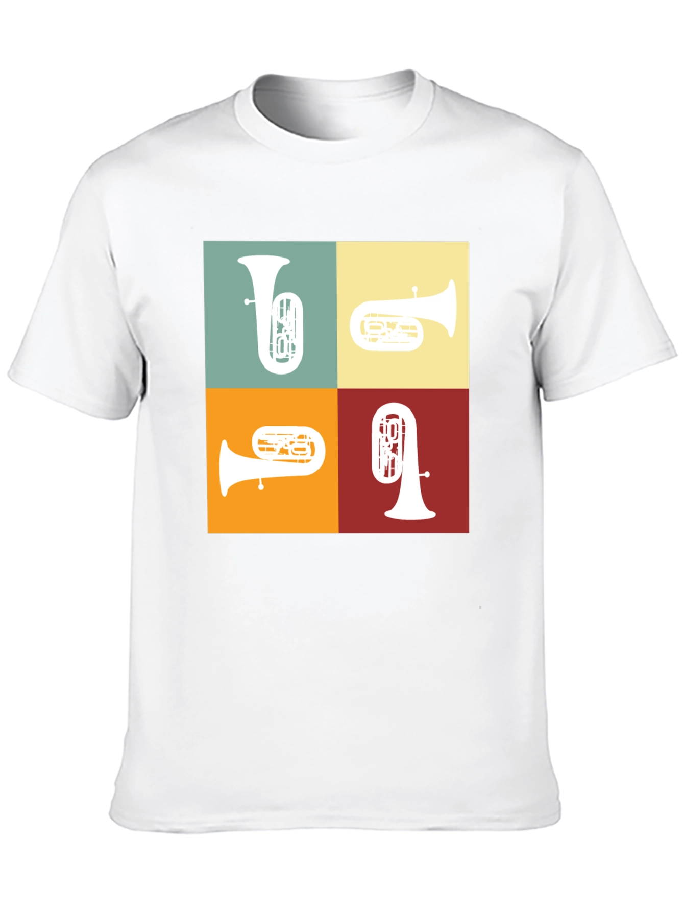 Tuba Quartet Graphic Tee - Music Lover Gift