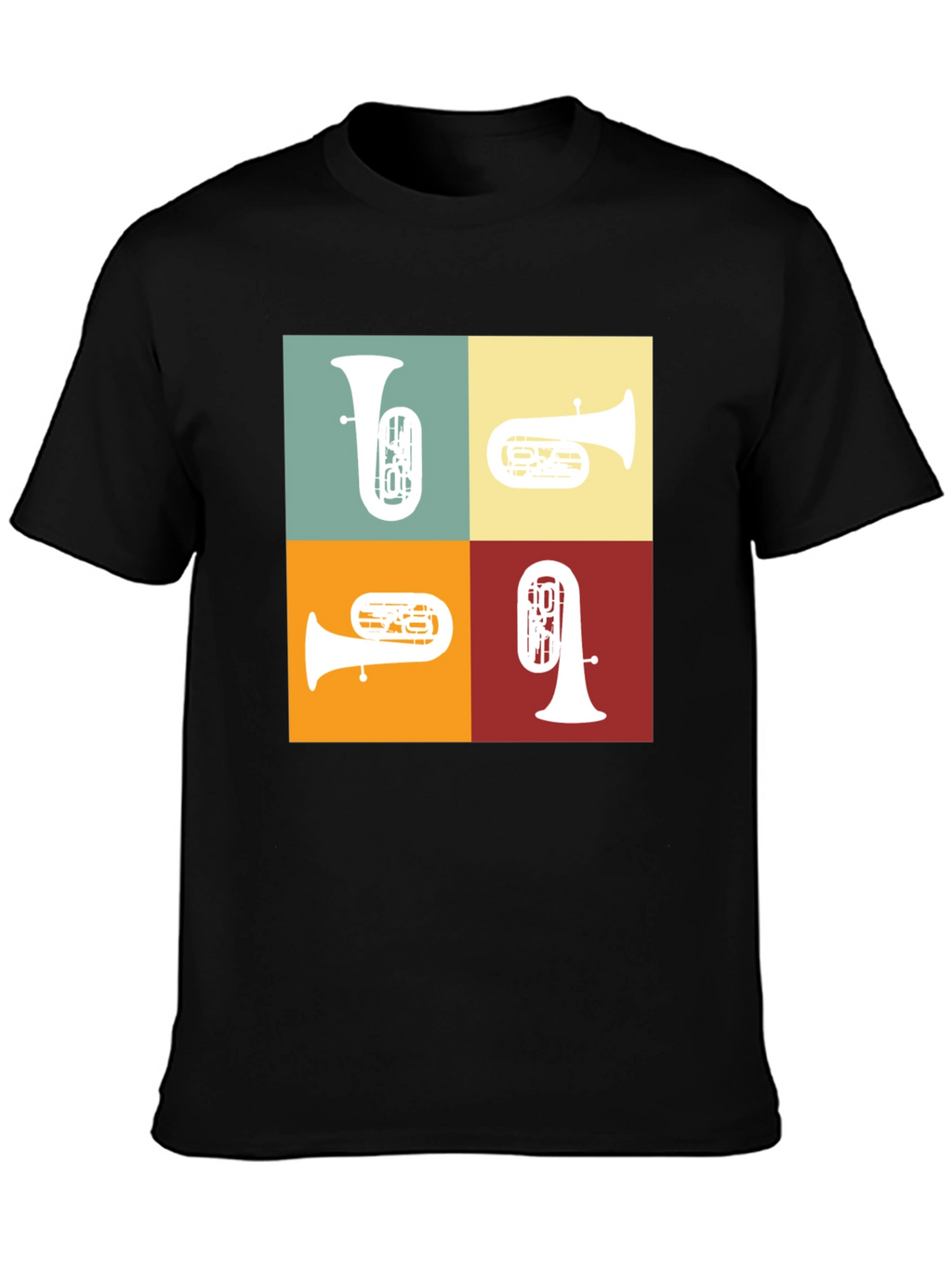 Tuba Quartet Graphic Tee - Music Lover Gift