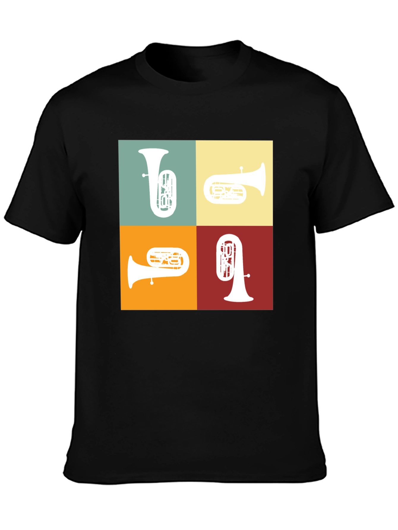 Tuba Quartet Graphic Tee - Music Lover Gift