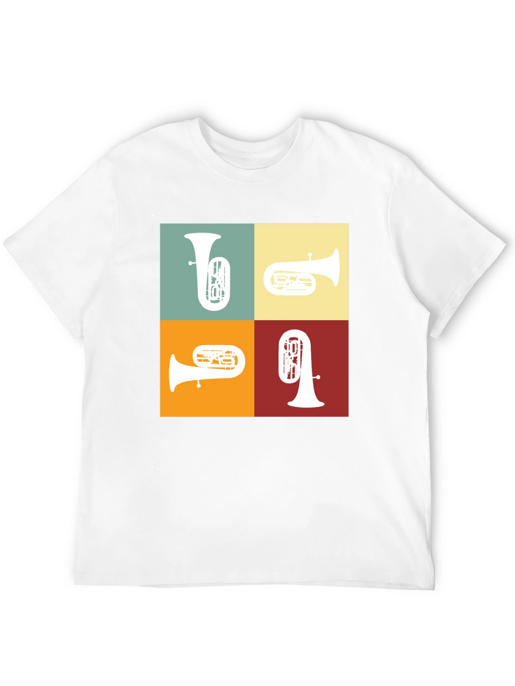Tuba Quartet Graphic Tee - Music Lover Gift