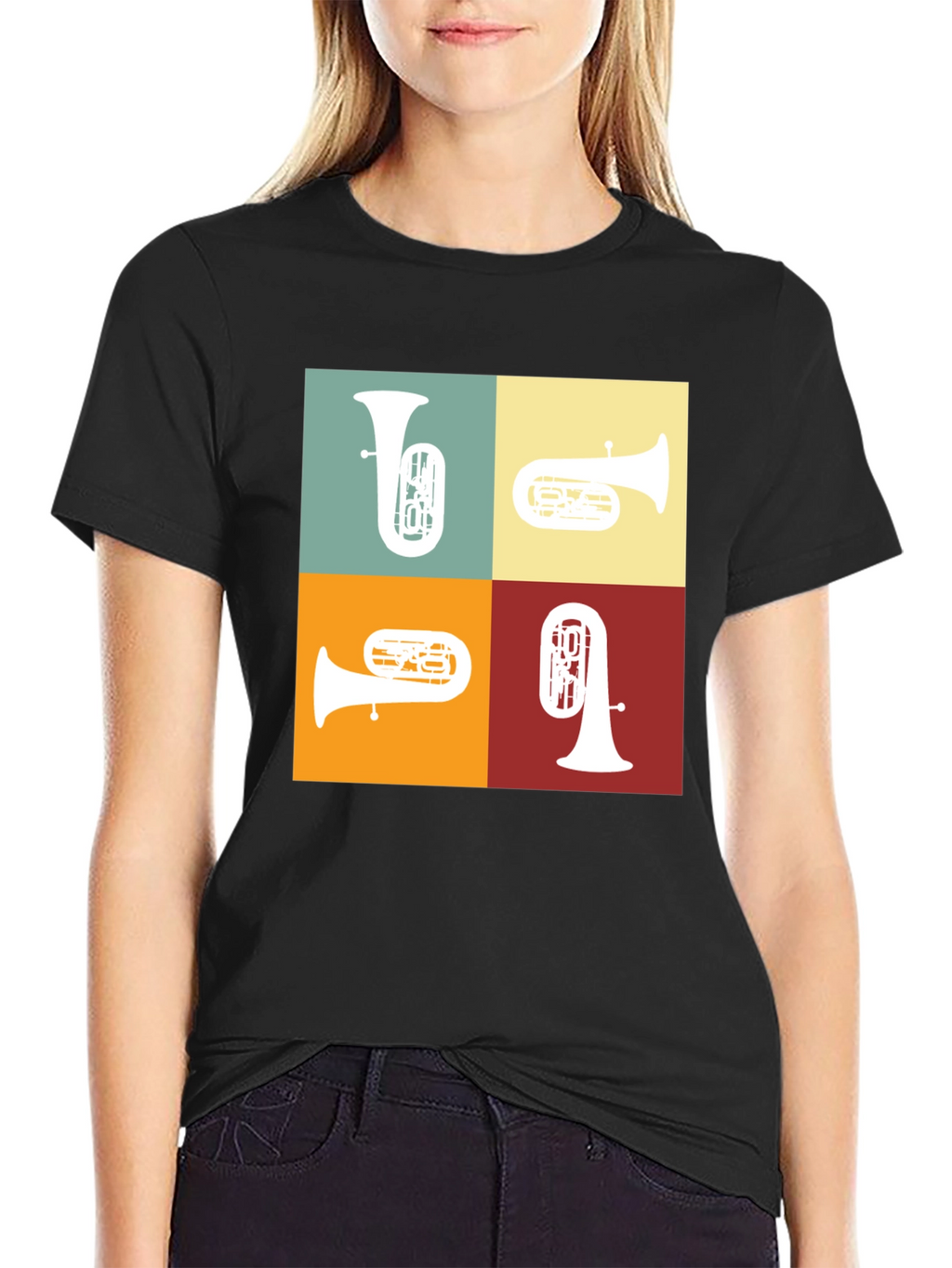 Tuba Quartet Graphic Tee - Music Lover Gift