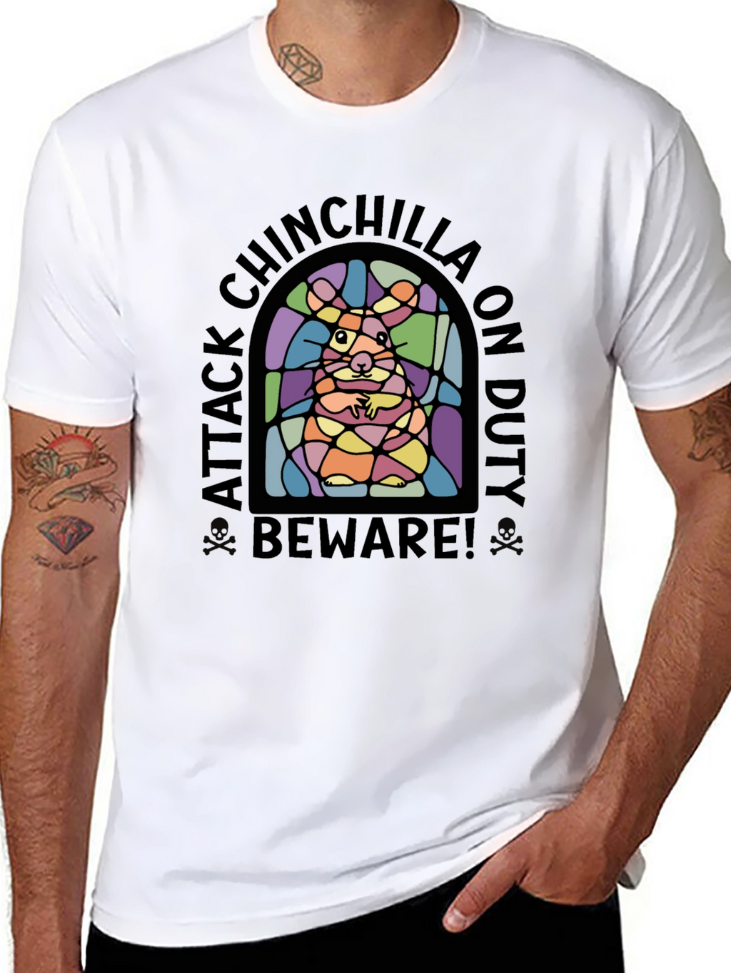 Attack Chinchilla On Duty T-Shirt