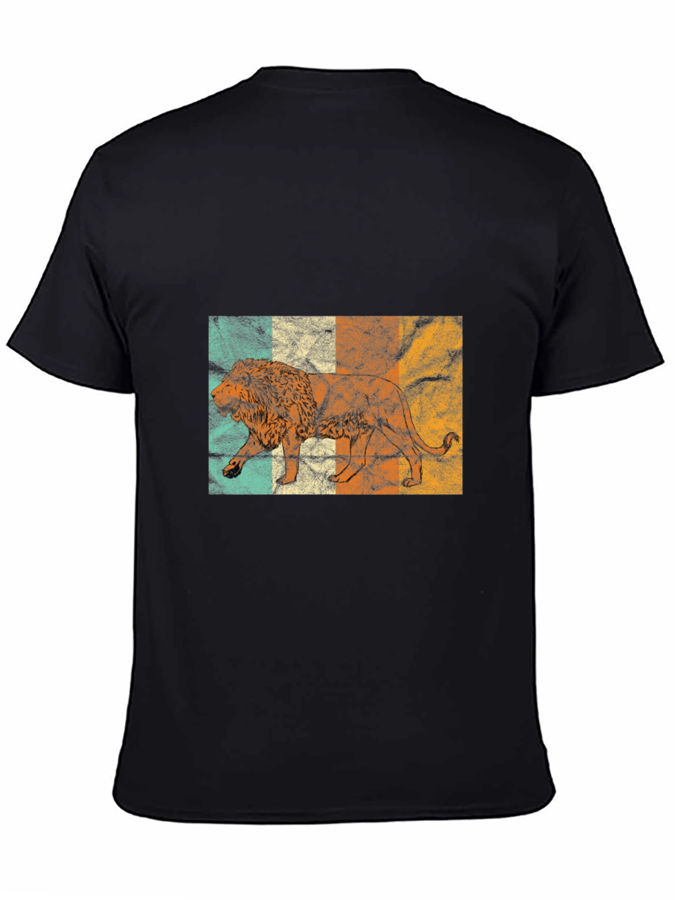 Retro Lion Graphic Tee - Vintage Style T-Shirt