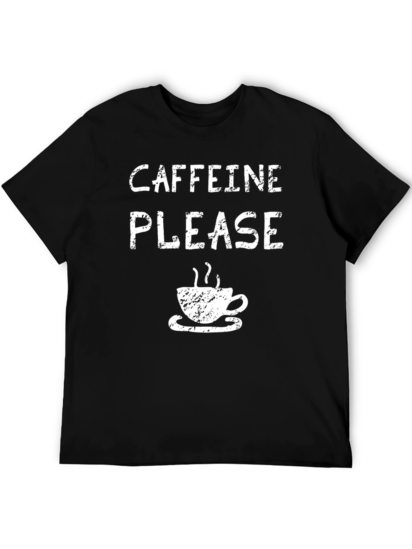 Caffeine Please T-Shirt - Coffee Lover Tee