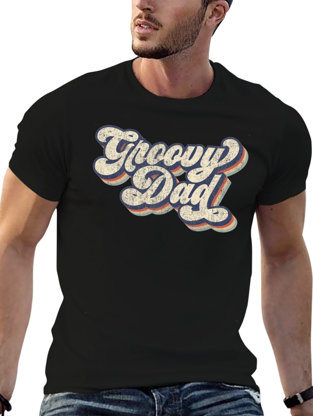 Groovy Dad Retro Graphic T-Shirt