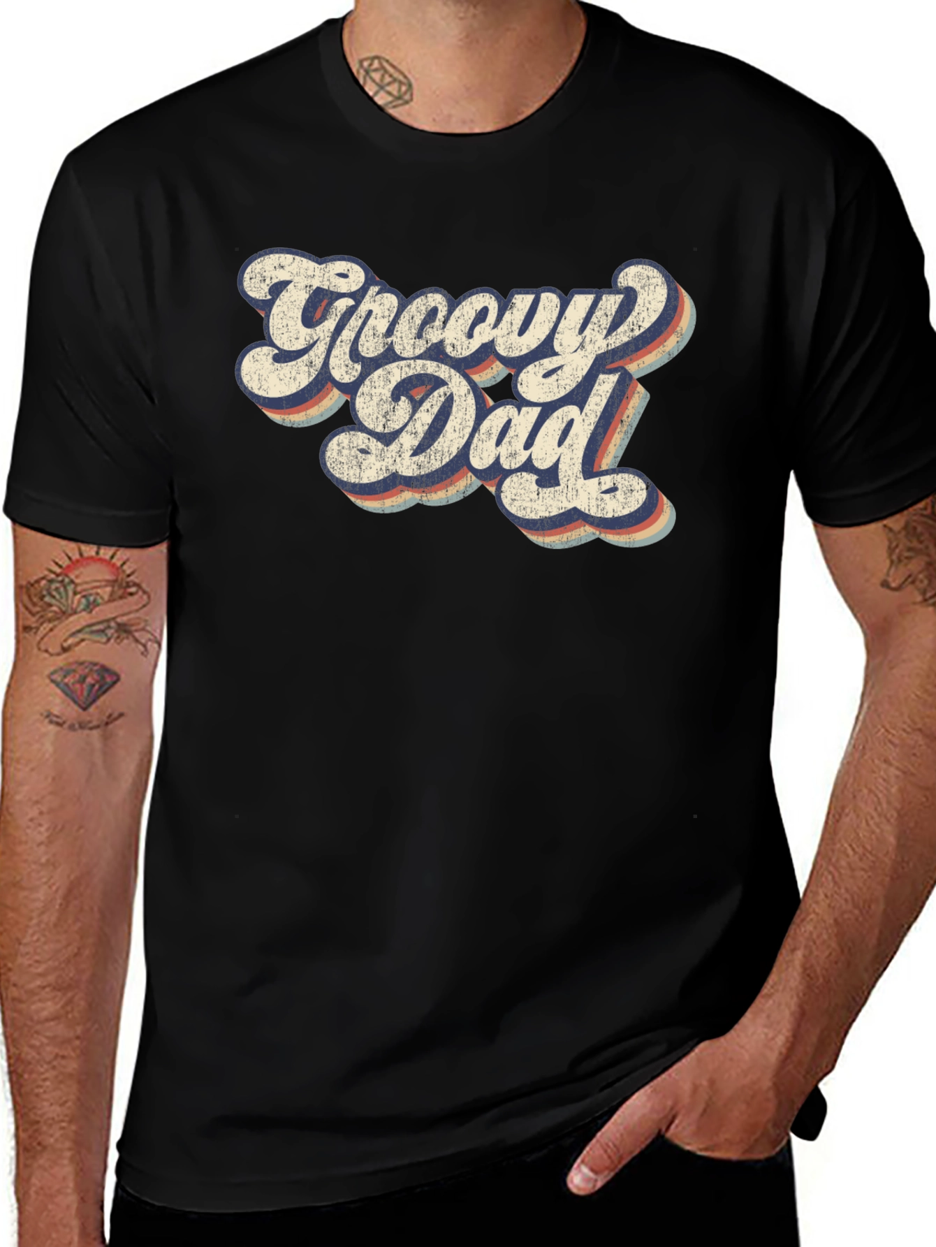 Groovy Dad Retro Graphic T-Shirt