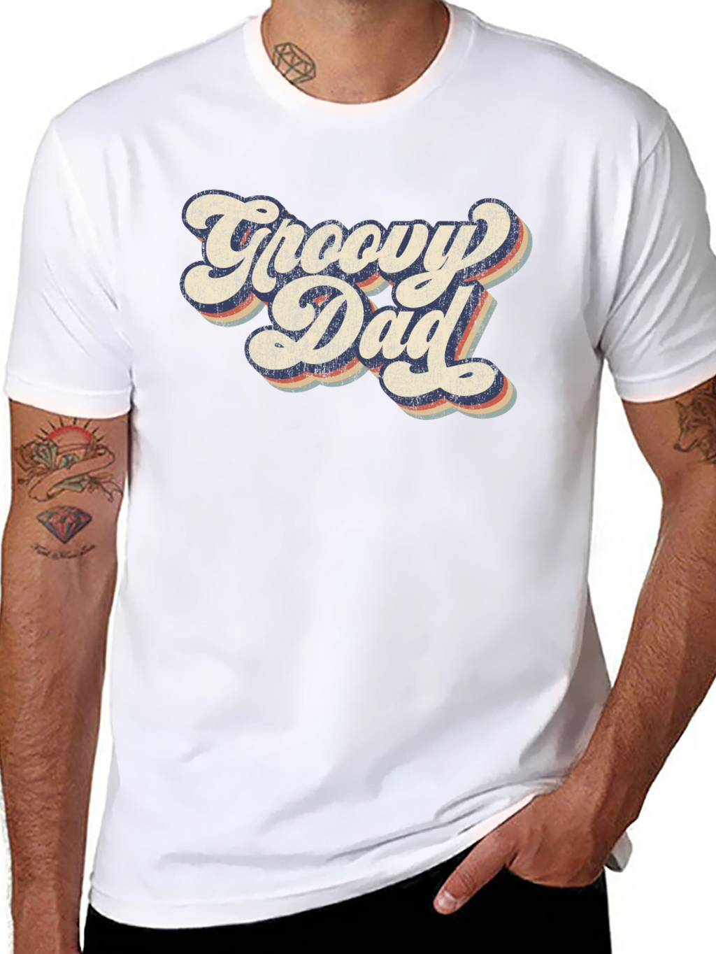Groovy Dad Retro Graphic T-Shirt