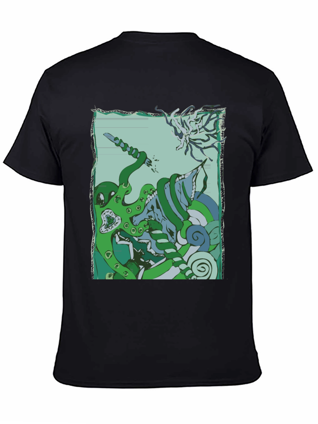 Kraken vs. Cthulhu Graphic Tee - Mythical Sea Battle